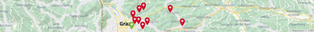 Map view for Pharmacies emergency services nearby Kainbach bei Graz (Graz-Umgebung, Steiermark)